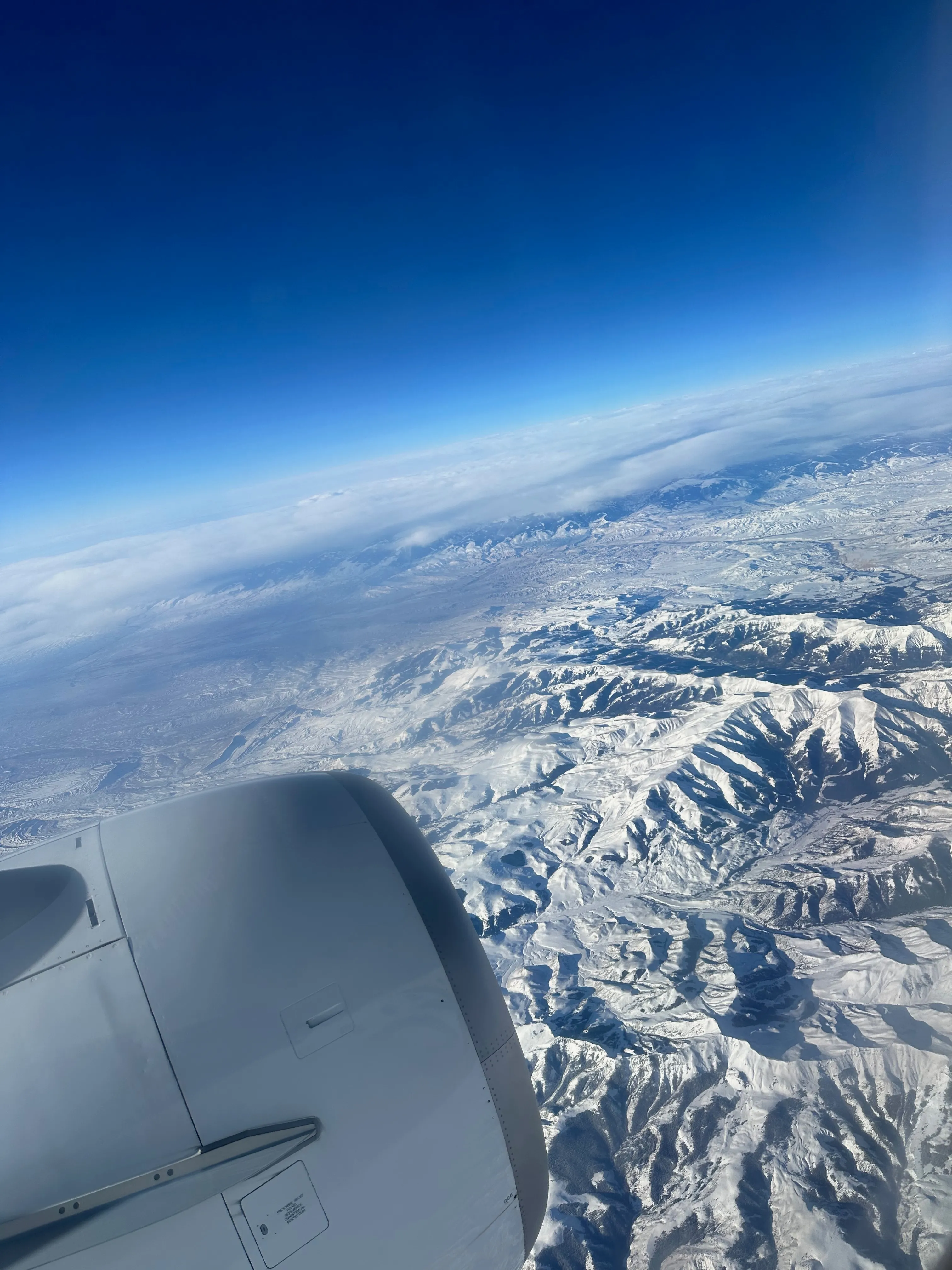 Beautiful view from the airplane