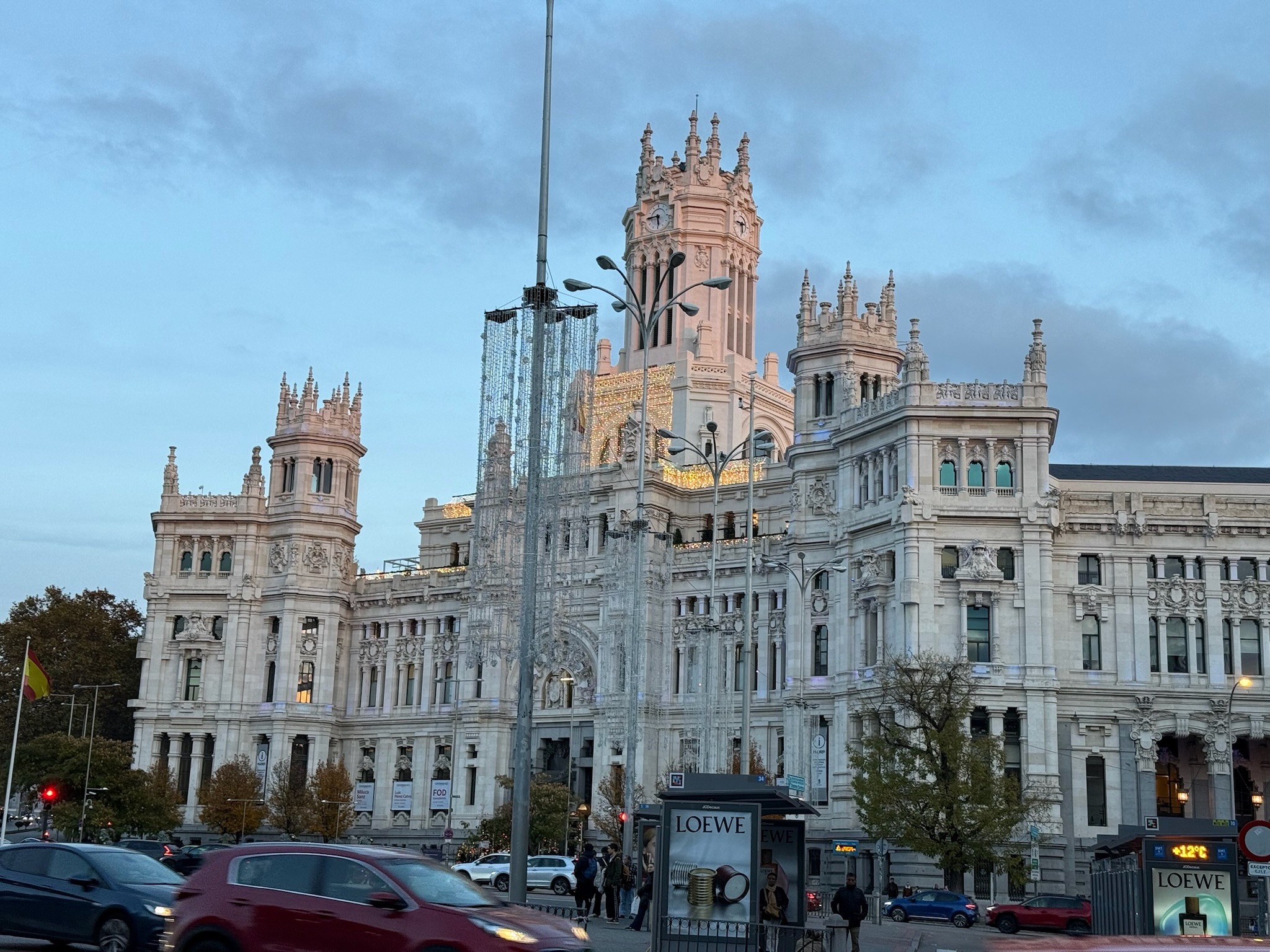 Madrid street near the conference hotel
