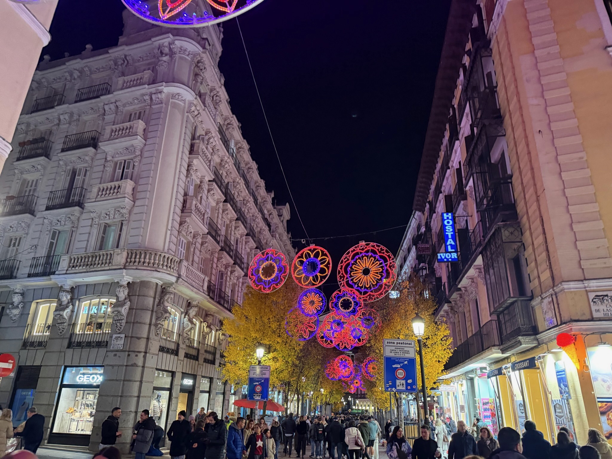 Madrid holiday streets